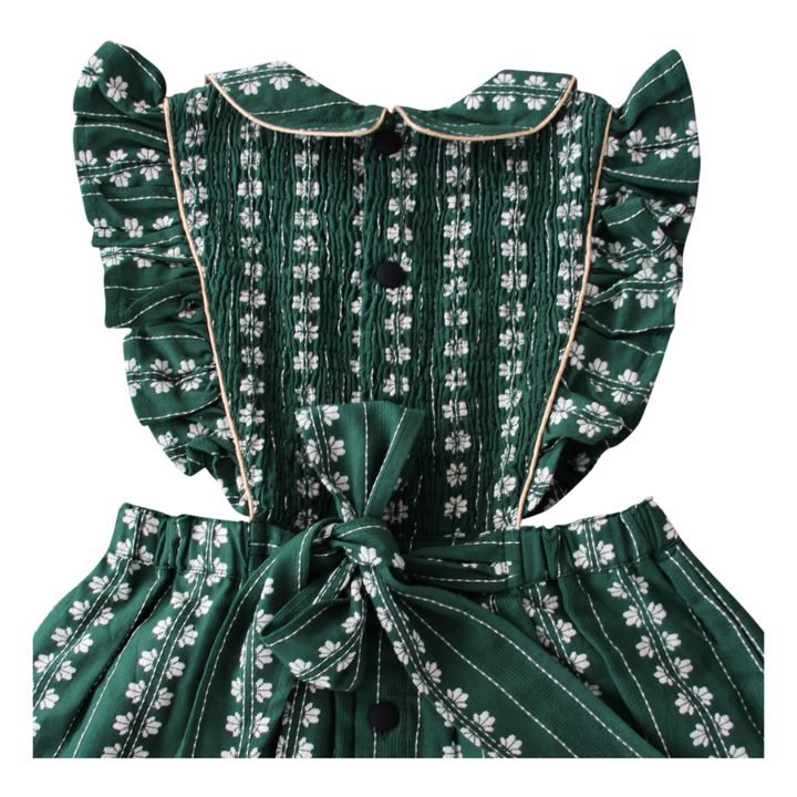 Robe Tablier Jacquard | Vert- Image produit n°5
