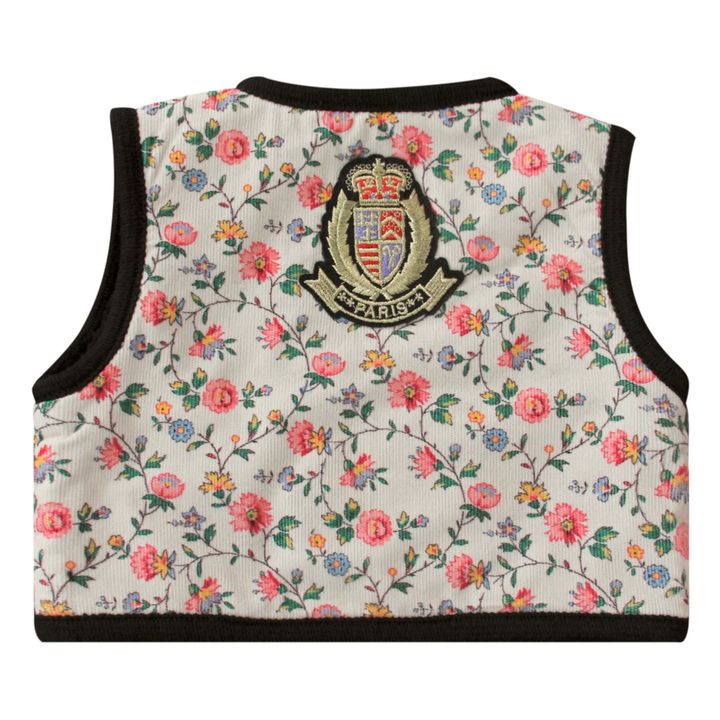 Gilet Réversible Velours Côtelé et Façon Fourrure | Ecru- Image produit n°3