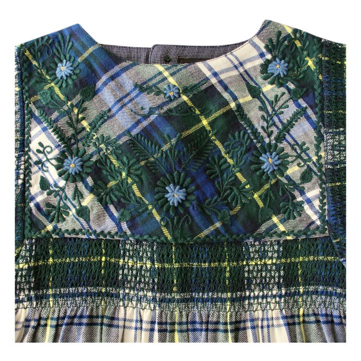 Rosalie Checkered Dress | Navy- Produktbild Nr. 3