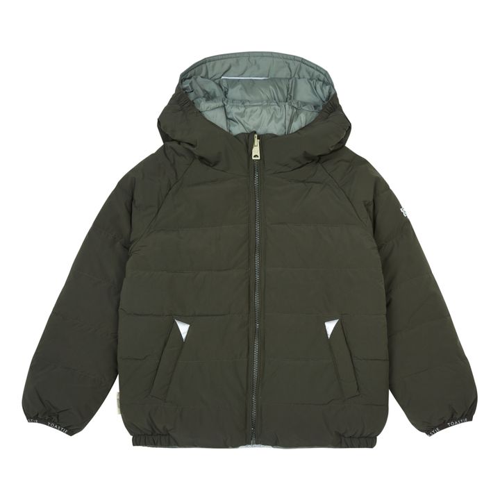Recycled Reversible Down Jacket | Verde Kaki- Imagen del producto n°0