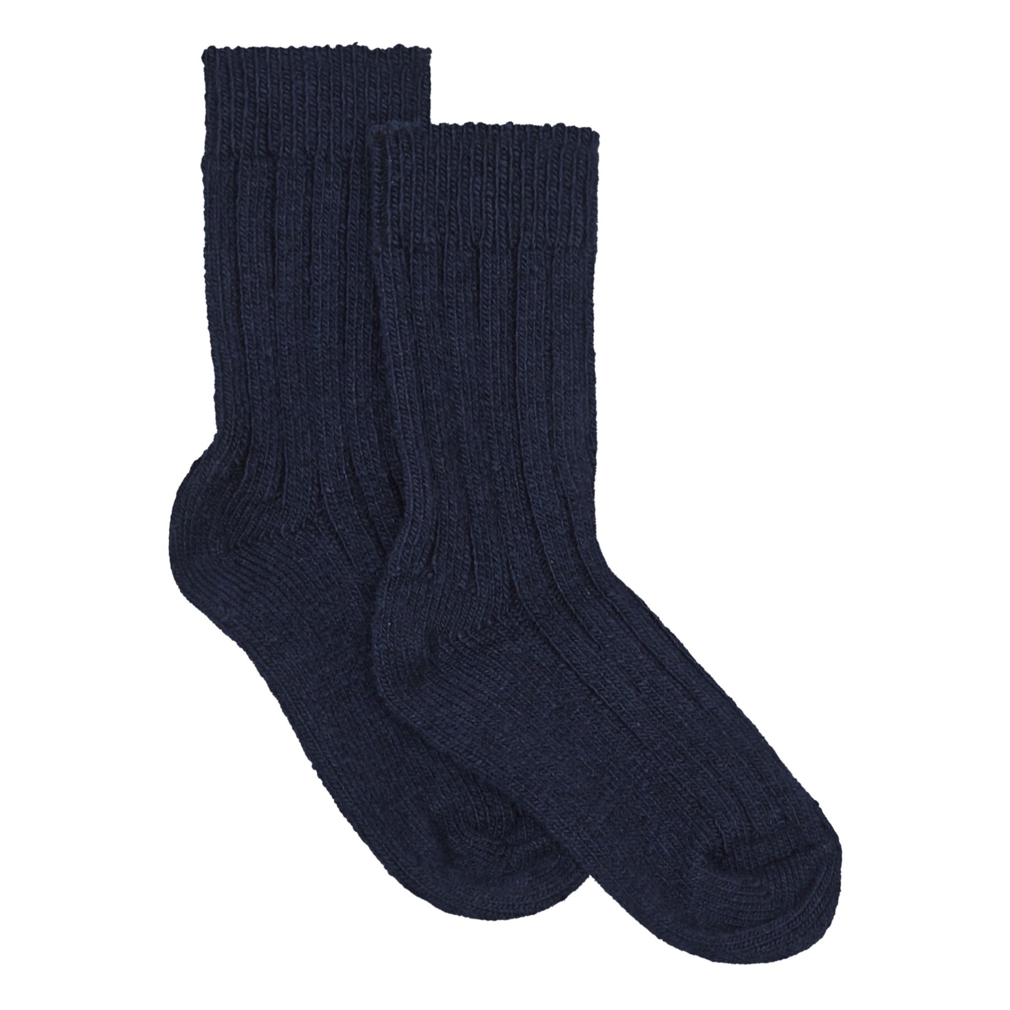 Chamois Cashmere and Merino Wool Socks | Navy- Produktbild Nr. 0