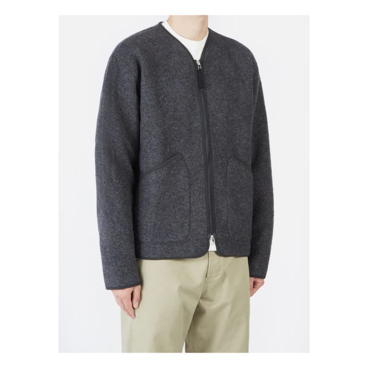 Liner Woollen Jacket | Gris Antracita- Imagen del producto n°2