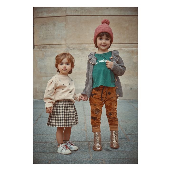 Cardigan Col Volants | Taupe- Image produit n°1