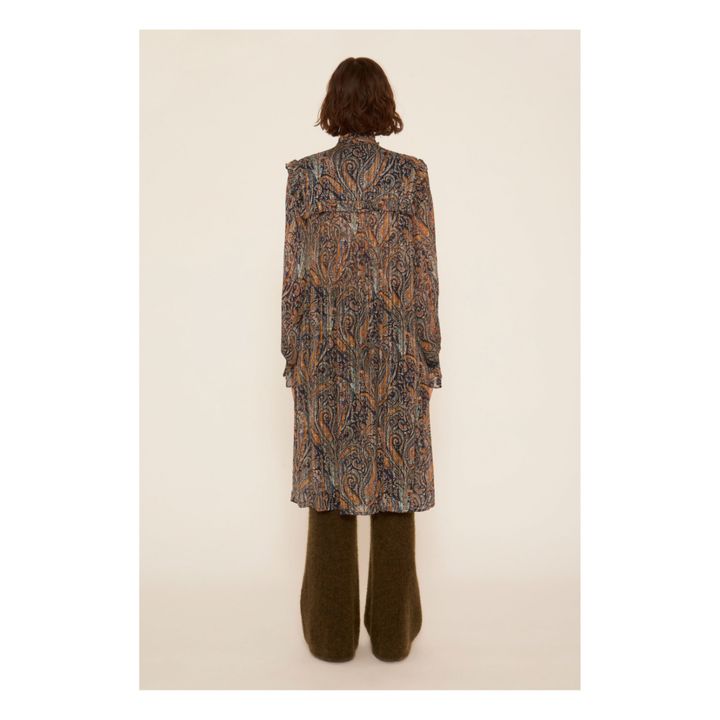 Elvis Shirt Dress | Blu marino- Immagine del prodotto n°4