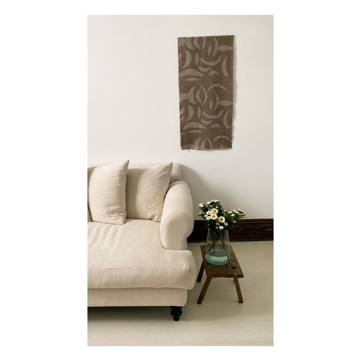 Adorno de pared de lino Carob- Imagen del producto n°1