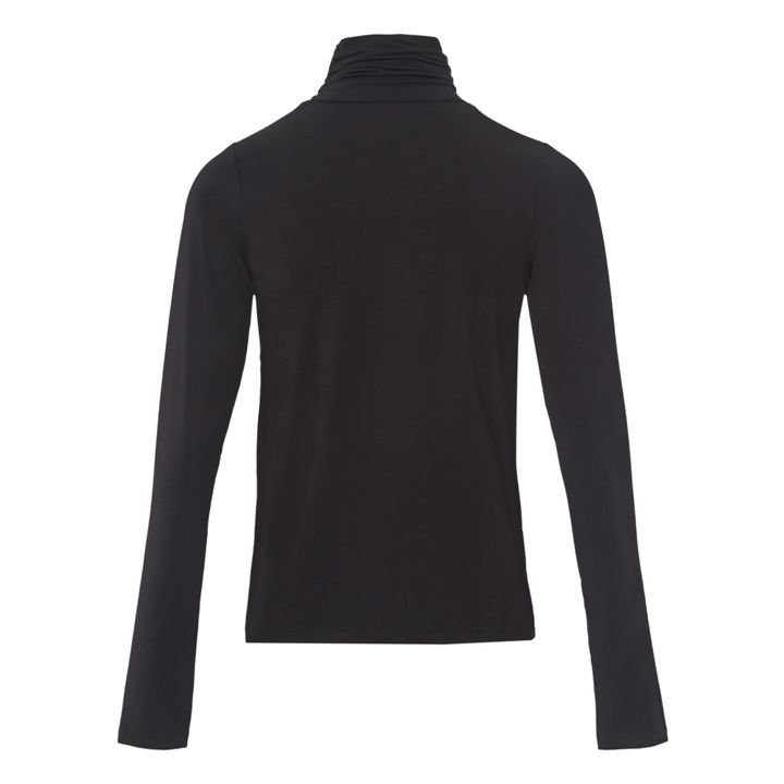 Col Roulé Bamboo Jersey | Noir- Image produit n°4