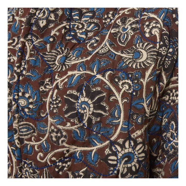 Kalamkari Quilted Coat | Burgunderrot- Produktbild Nr. 1