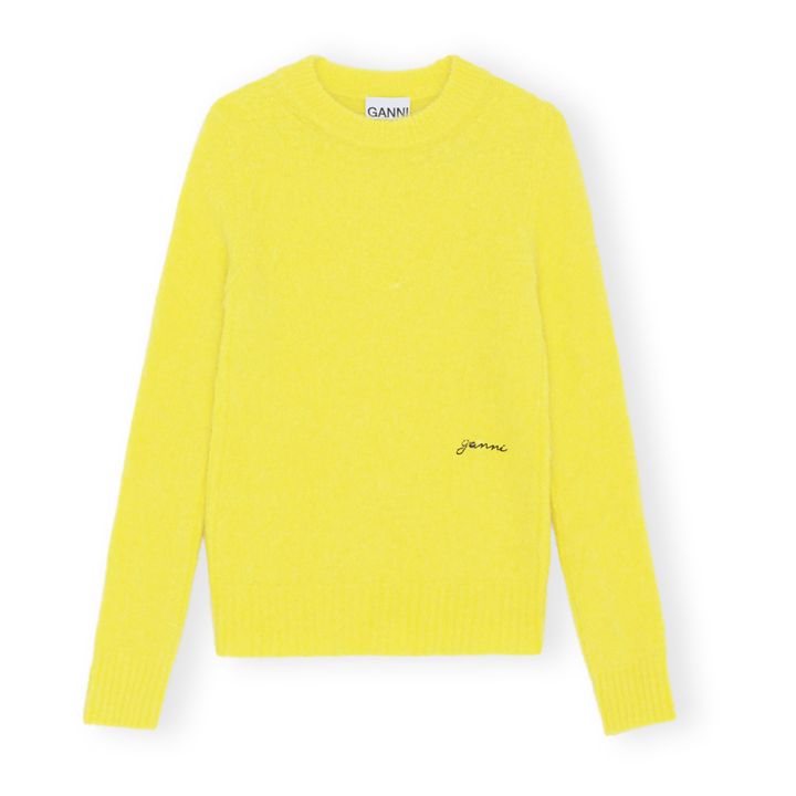 Brushed Alpaca and Virgin Wool Jumper | Giallo- Immagine del prodotto n°0