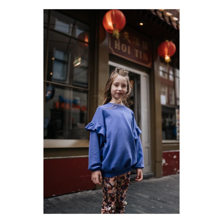 Sweatshirt mit Rüschen | Violett- Produktbild Nr. 2
