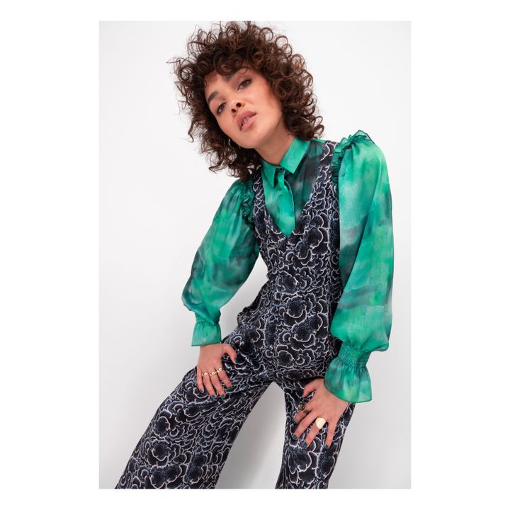 Lottie Fungi Print Jumpsuit | Schwarz- Produktbild Nr. 3