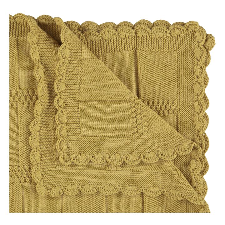 Manta de lana merina | Amarillo Mostaza- Imagen del producto n°1