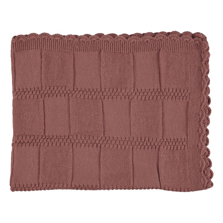 Manta de lana merina | Terracotta- Imagen del producto n°0