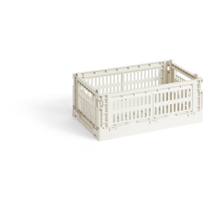 Cassetta pieghevole, prodotto al 100% riciclato | Off-White- Immagine del prodotto n°0