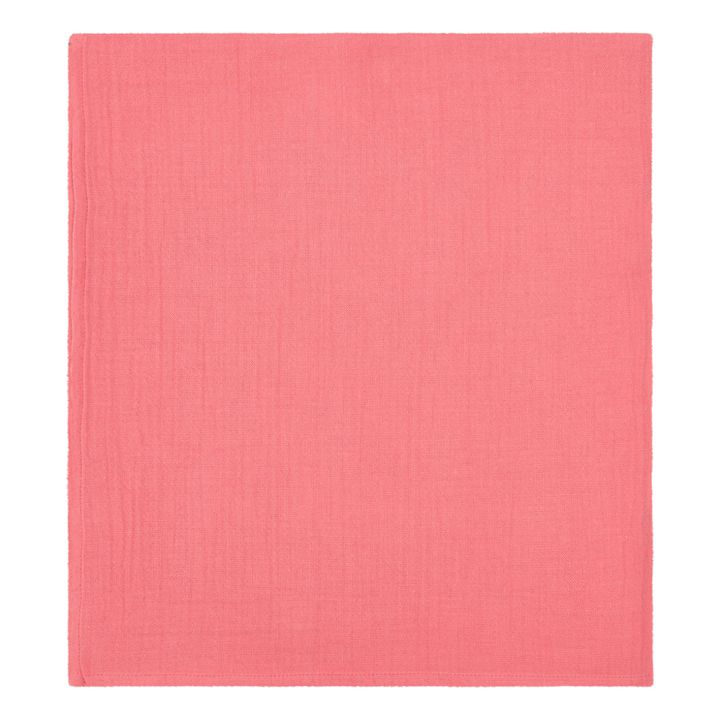 Cotton Muslin Swaddling Cloth | Pink- Product image n°0