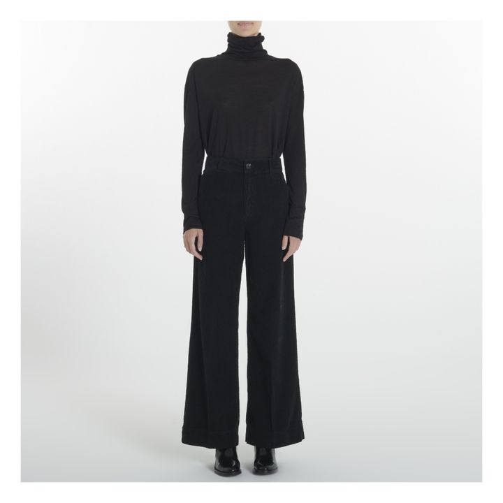 Woollen Roll Neck Top | Negro- Imagen del producto n°2
