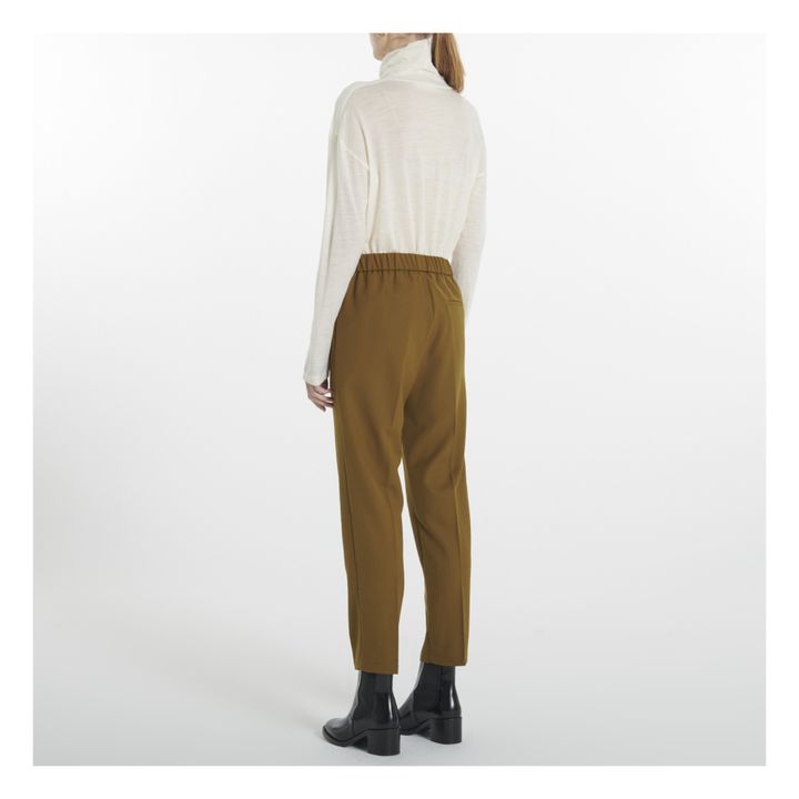 Woollen Roll Neck Top | Ecru- Immagine del prodotto n°3