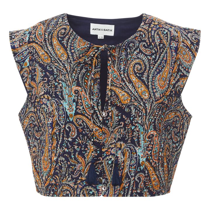 Veste Sans Manches Elvis | Bleu marine- Image produit n°3
