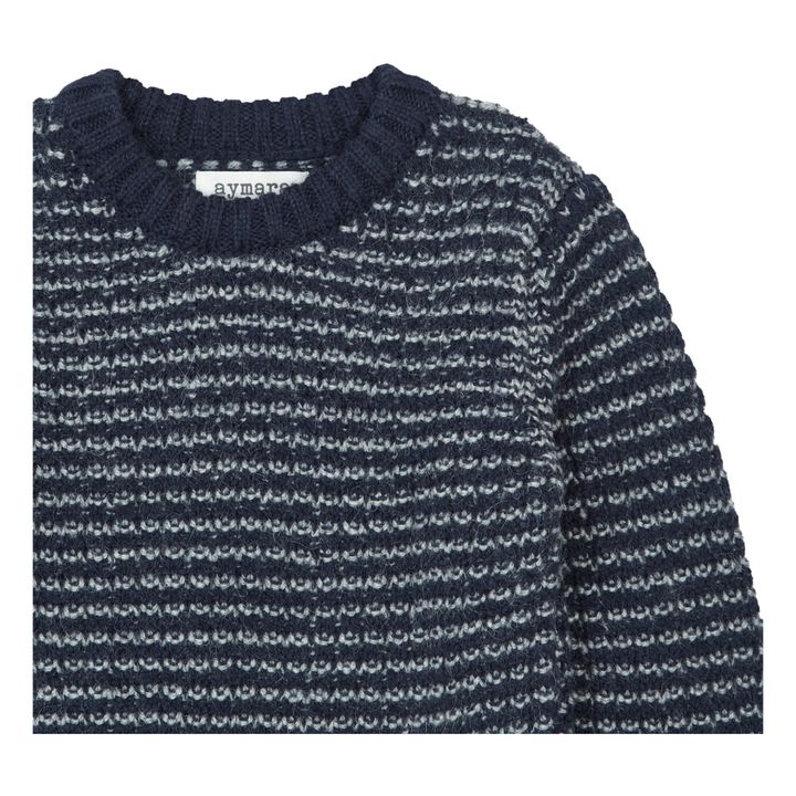Joe Alpaca Wool Jumper | Blu marino- Immagine del prodotto n°1