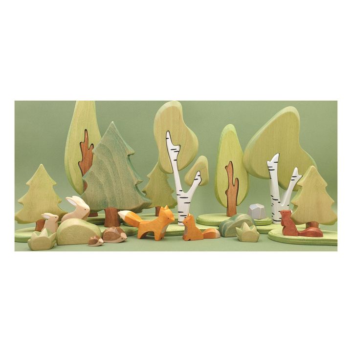 Holzfigur stehender Polarfuchs- Produktbild Nr. 2