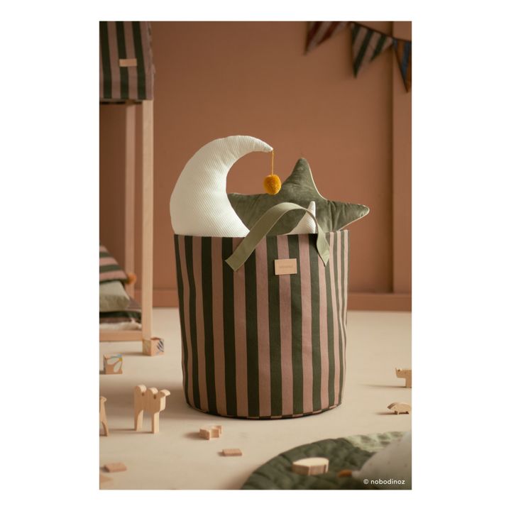 Aufbewahrungskorb Majestic aus Bio-Baumwolle | Grün- Produktbild Nr. 1