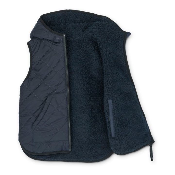 Diana Recycled Polyester Puffer Vest | Navy blue- Product image n°5