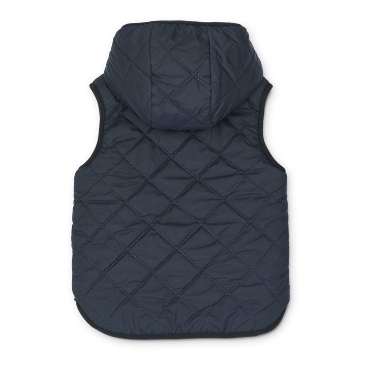 Diana Recycled Polyester Puffer Vest | Navy blue- Product image n°6