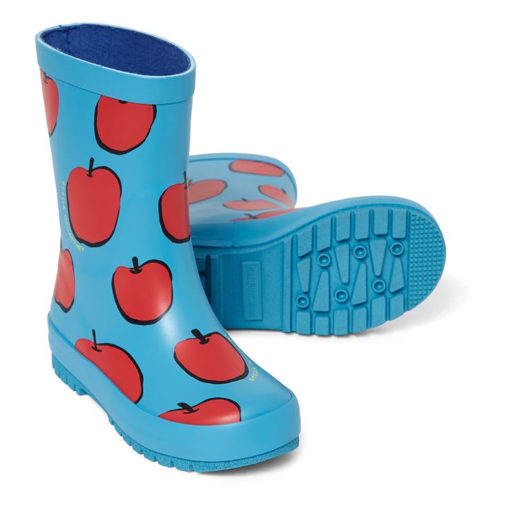 Botas de lluvia Manzanas | Azul- Imagen del producto n°1
