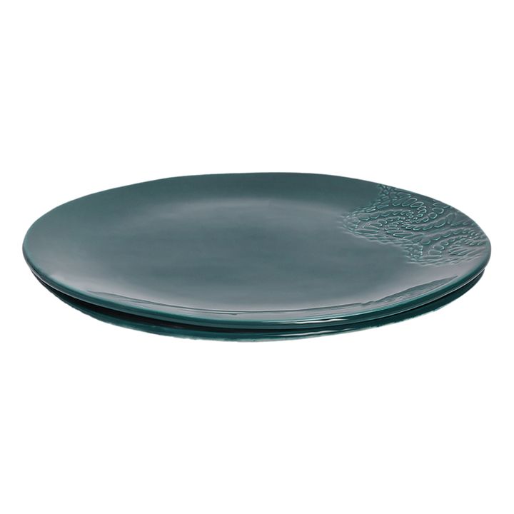 Blanca Tatoo Lace Plates - Set of 2 | Jade- Product image n°3