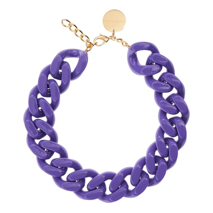 Collier Flat Chain | Violeta- Imagen del producto n°0