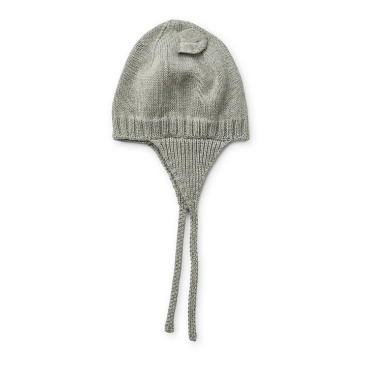 Bonnet Violet Coton Bio | Gris- Image produit n°1