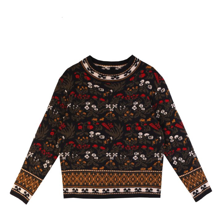 Red Berries Woollen Jumper | Nero- Immagine del prodotto n°0