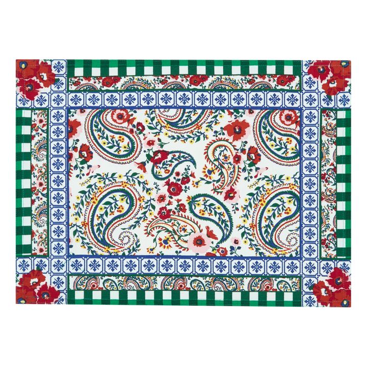 Tischset Kashmir sarong | Fuchsie- Produktbild Nr. 0