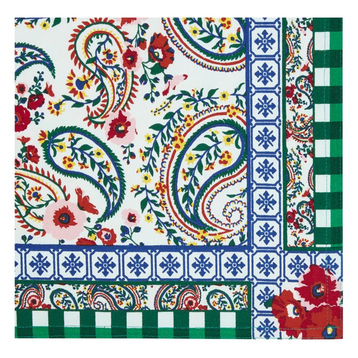 Tischset Kashmir sarong | Fuchsie- Produktbild Nr. 1