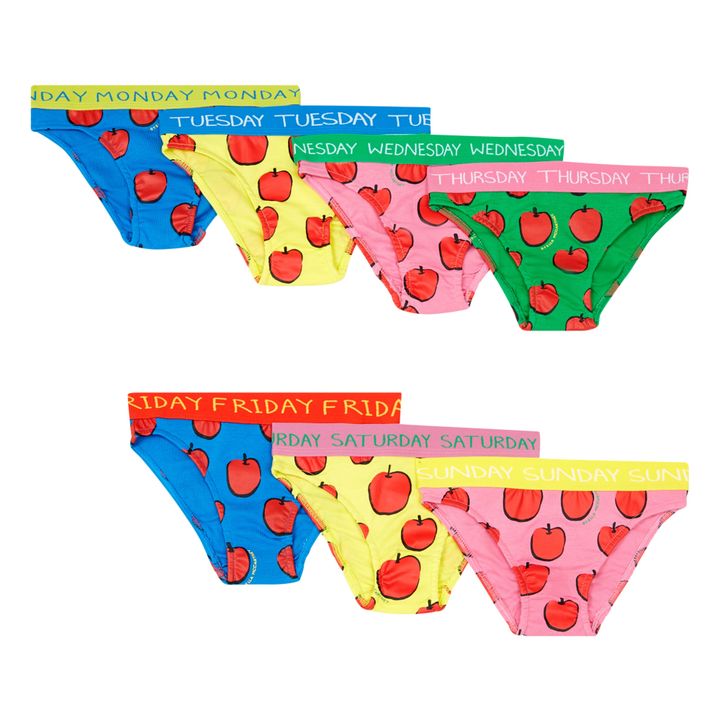 Apple Briefs - Set of 7 | Red- Product image n°1