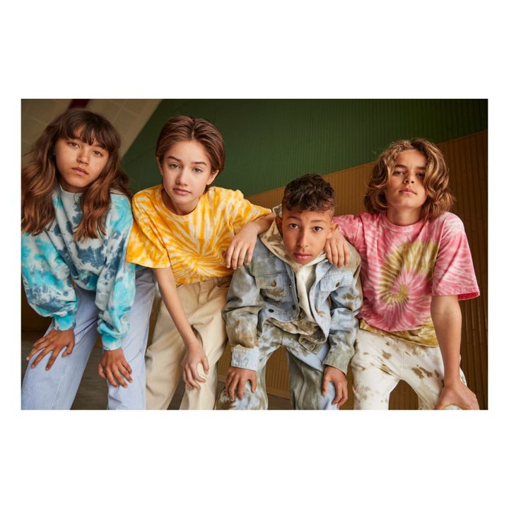Tie-Dye Organic Cotton Shorts | Verde Kaki- Imagen del producto n°2