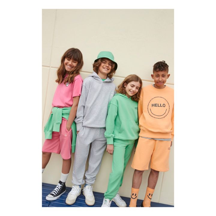 Memphis Organic Cotton Crew Neck Jumper | Orange- Produktbild Nr. 1