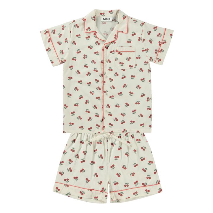 Ensemble de Pyjama Coton Bio Lexi | Ecru- Image produit n°0