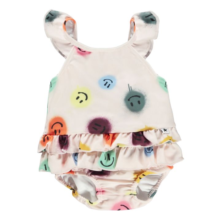 Costume intero a pois Nalani | Rosa chiaro- Immagine del prodotto n°0