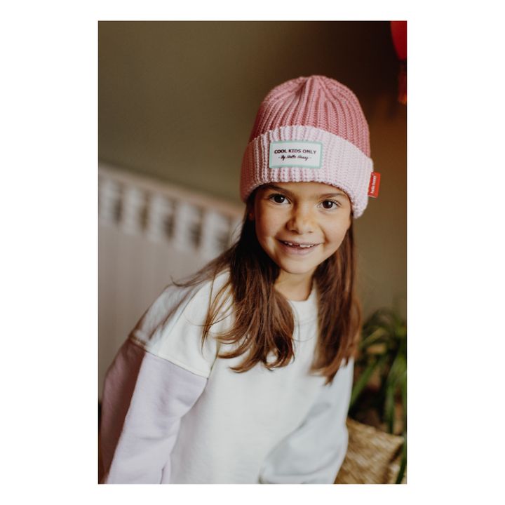Bonnet Cool Coton Bio | Rose- Image produit n°1