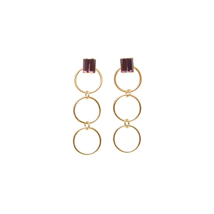 Boucles d'Oreilles Zazie Maxi | Violet- Image produit n°0
