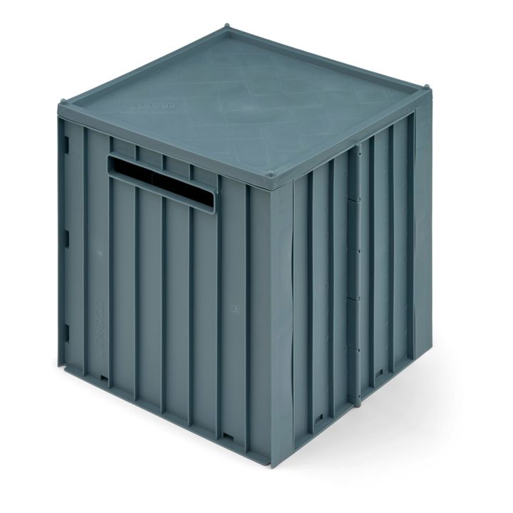 Elijah Storage Box and Lid | Grey blue- Product image n°0