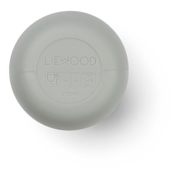 Ellis Silicone Cup with Straw | Grey blue- Product image n°2