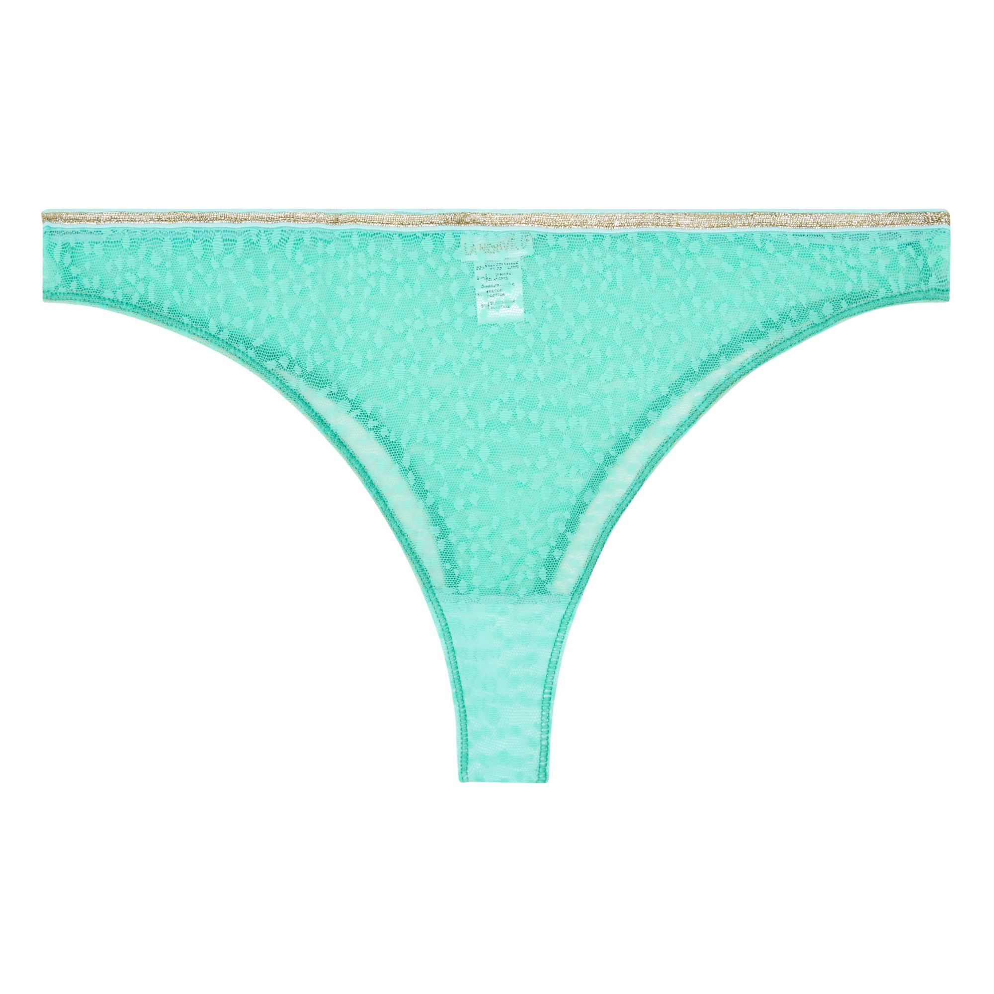 La Nouvelle Georgian Panther High Cut Briefs Green Smallable