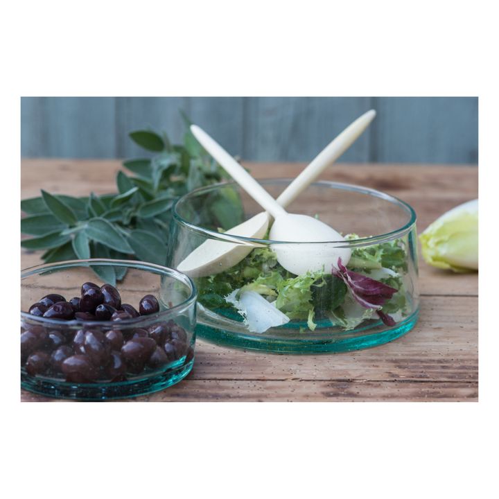 Saladier rond en verre soufflé- Image produit n°3