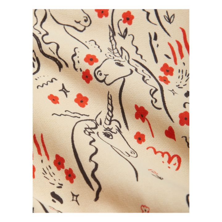 Pantaloni jogger in cotone organico Unicorni | Giallo chiaro- Immagine del prodotto n°2