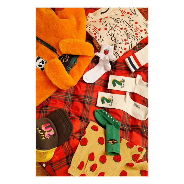 Chaussettes Coton Bio Loch Ness | Blanc- Image produit n°1