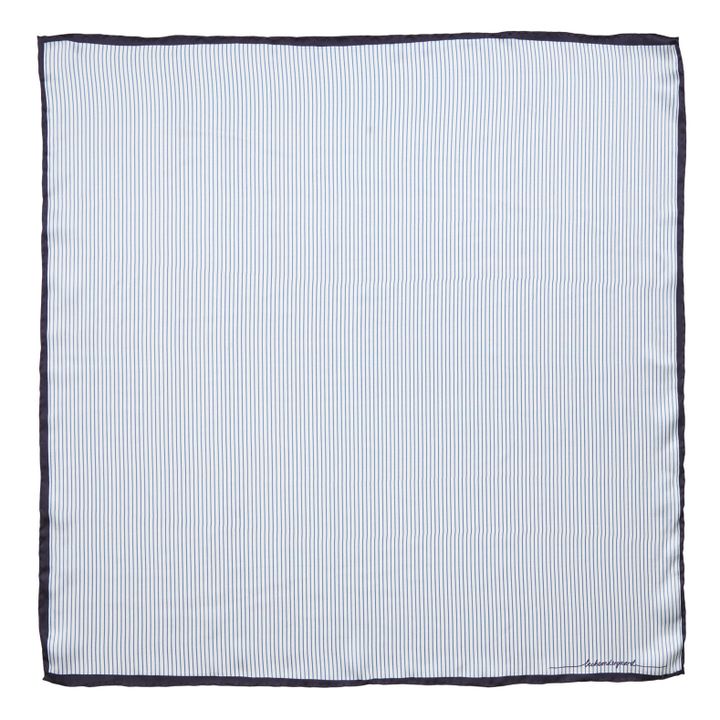 Foulard Sia Soie Rayures | Blu- Immagine del prodotto n°0