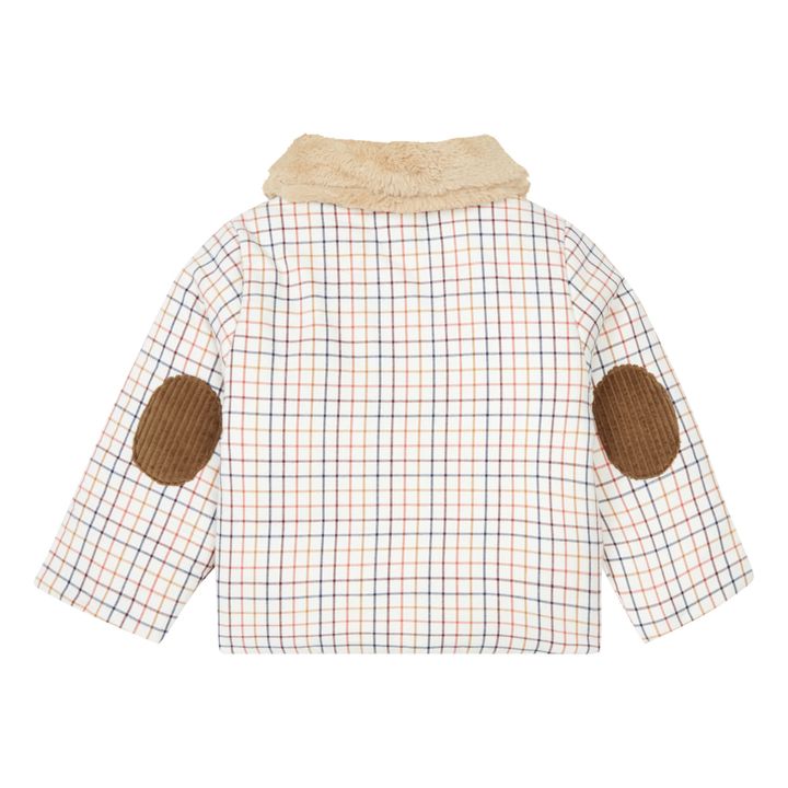 Retro Checked Organic Cotton Coat | Crudo- Imagen del producto n°2