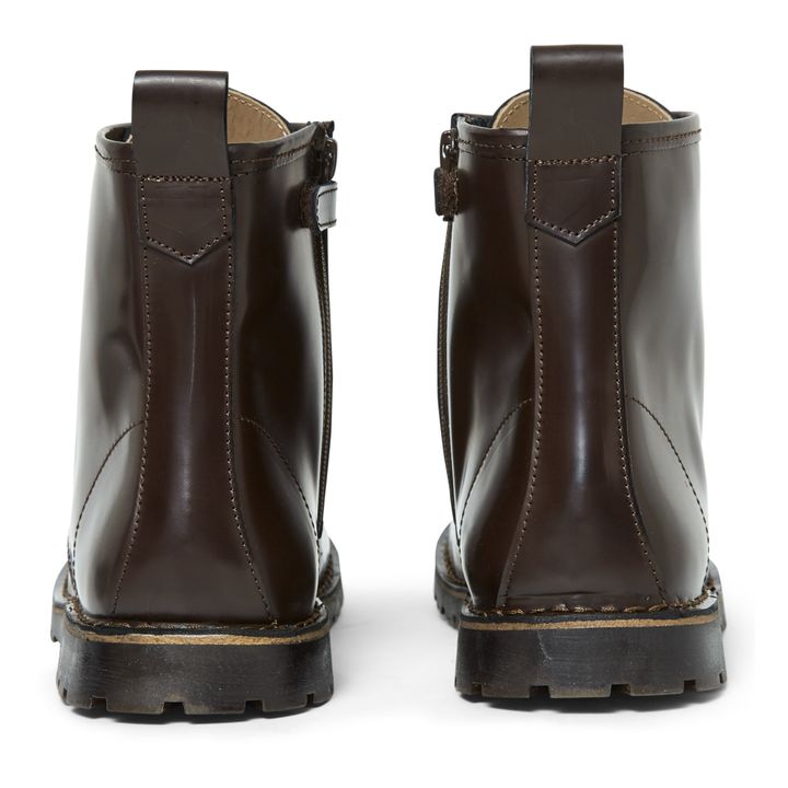 Boots Lacets | Marron- Image produit n°2
