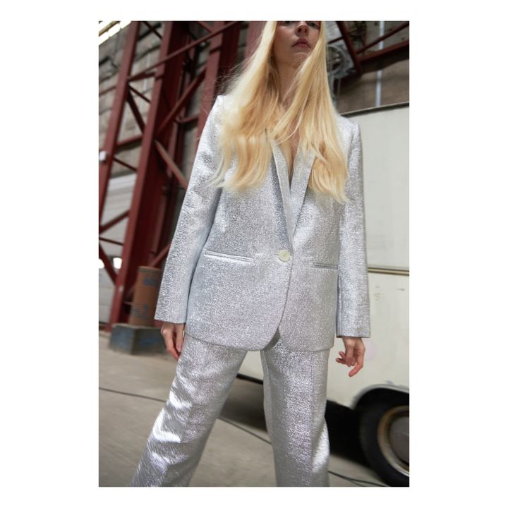 Ivi Metallic Jacket | Plateado- Imagen del producto n°0